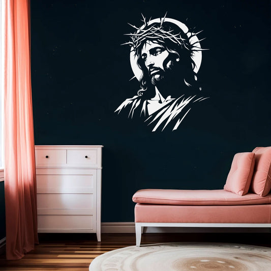 Jesus Silhouette Vinyl Wall Decal