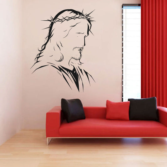 Jesus Silhouette Vinyl Wall Decal