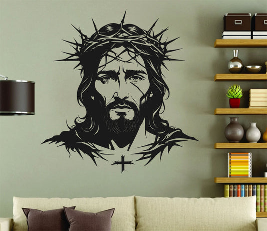 Jesus Silhouette Vinyl Wall Decal