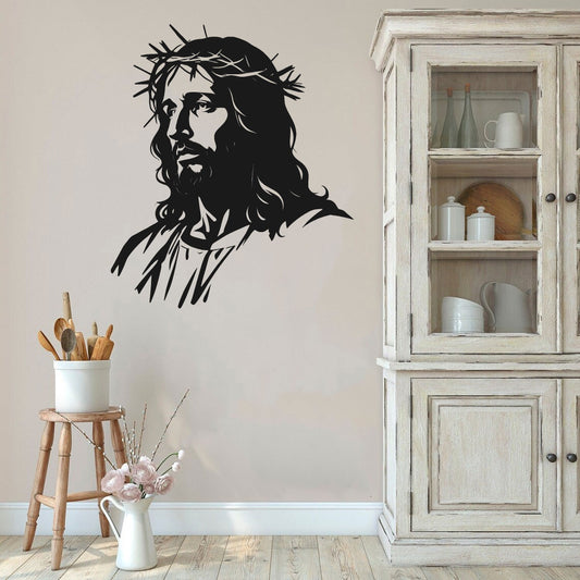 Jesus Silhouette Vinyl Wall Decal