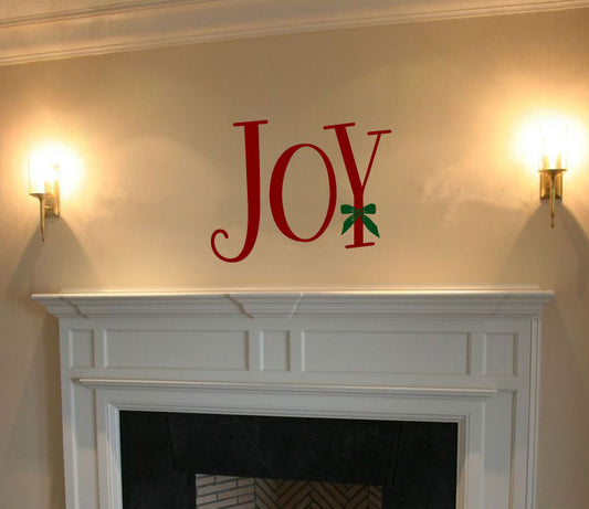 Joy Christmas Vinyl Wall Decal