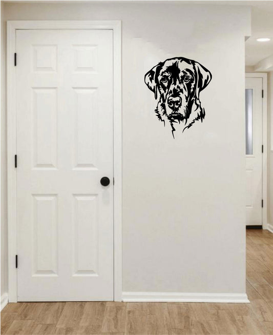 Labrador Lab Dog Silhouette Vinyl Wall Decal