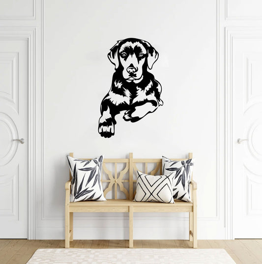 Labrador Lab Dog Silhouette Vinyl Wall Decal