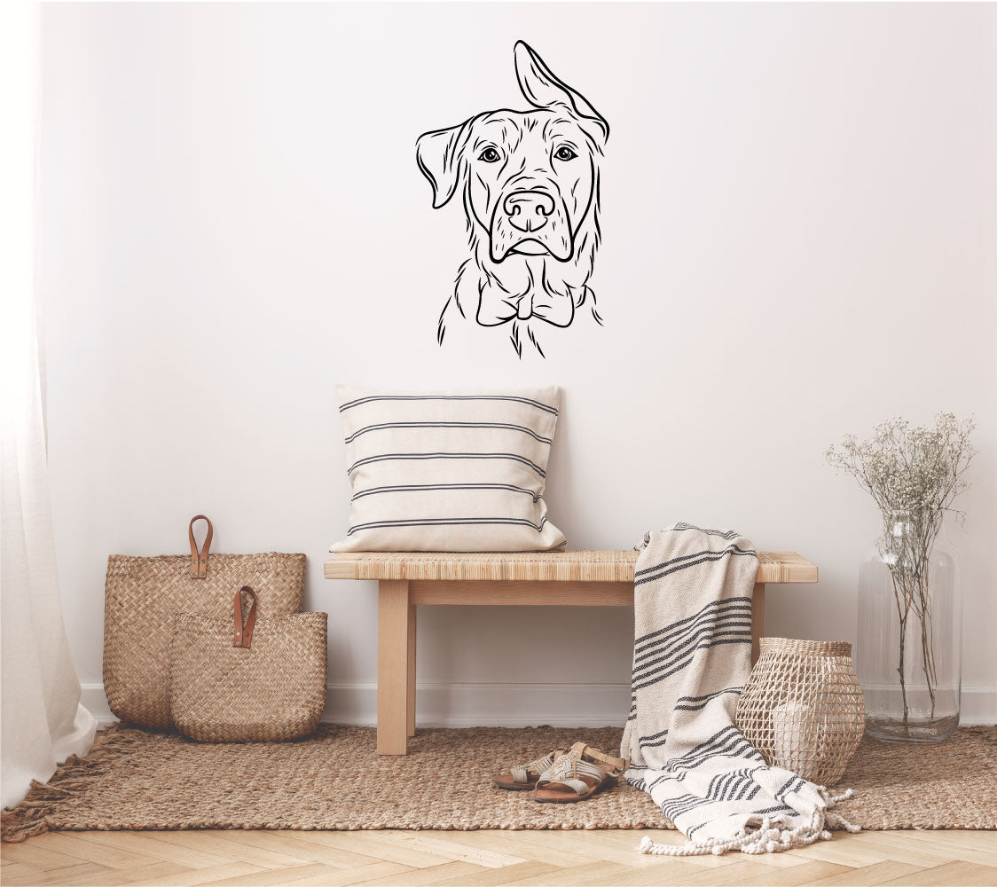 Labrador Lab Dog Silhouette Vinyl Wall Decal