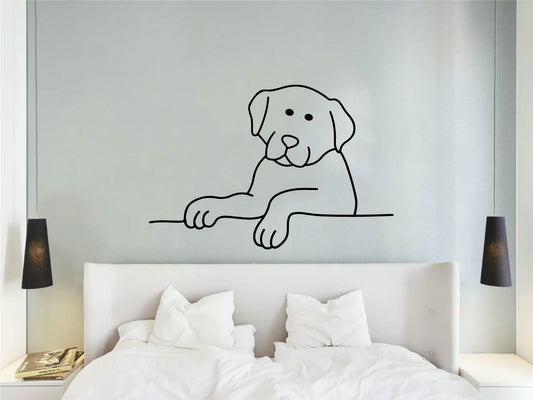 Labrador Lab Puppy Dog Vinyl Wall Decal