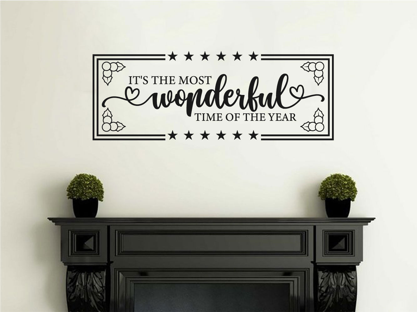 It's The Most Wonderful Time For A Beer Mancave Christmas Vinyl Home Decor Wall Decal