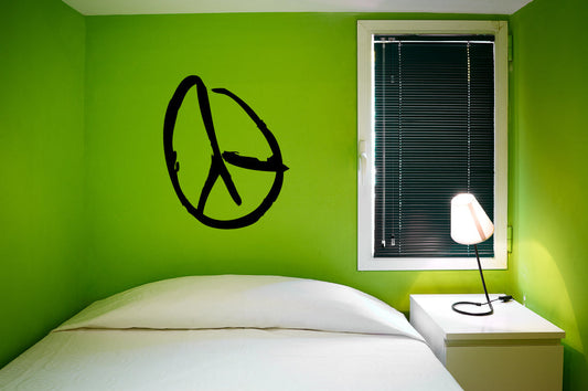 Peace Sign Symbol Vinyl Home Decor Wall Decal 