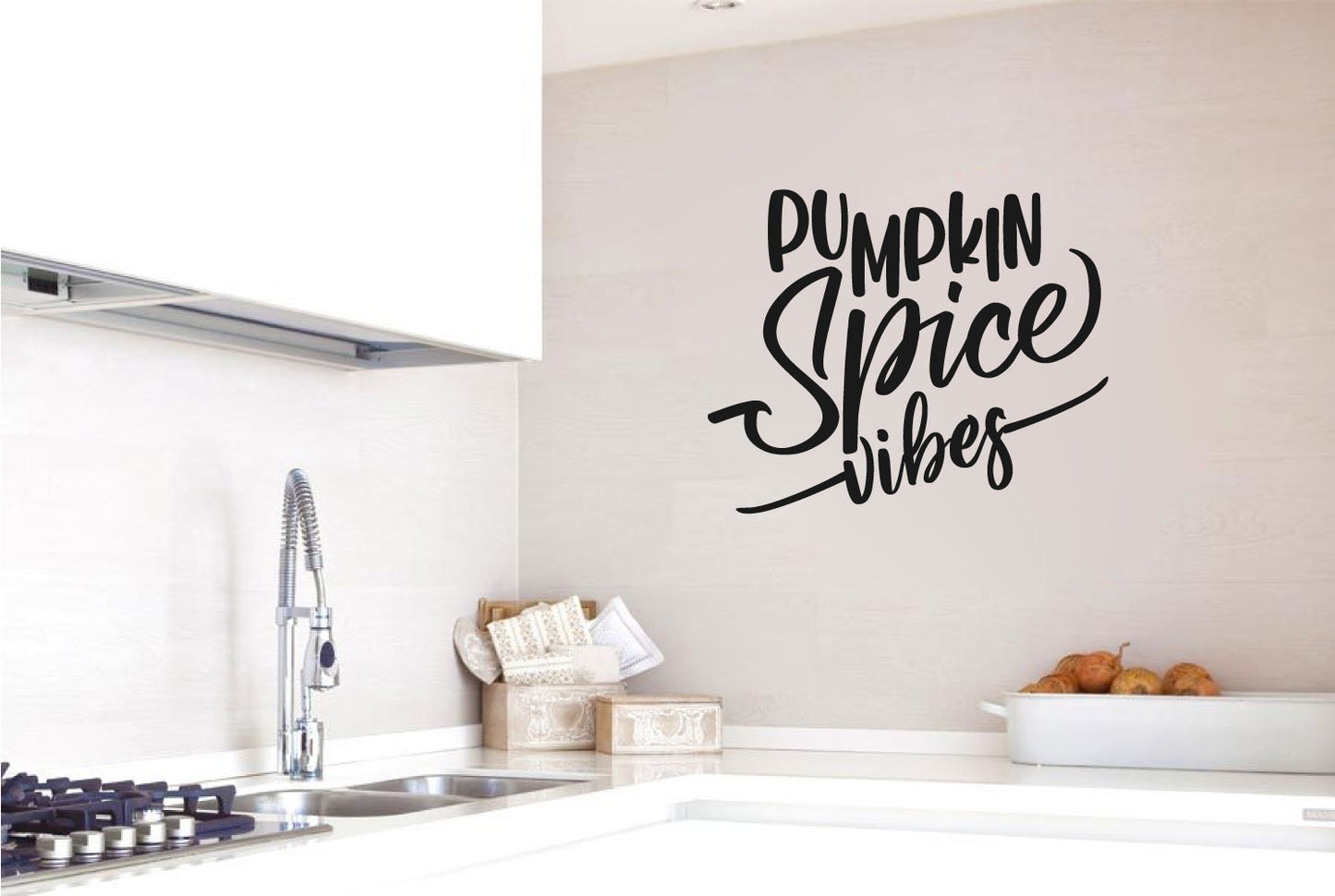 Pumpkin Spice Vibes Vinyl Wall Words Decal