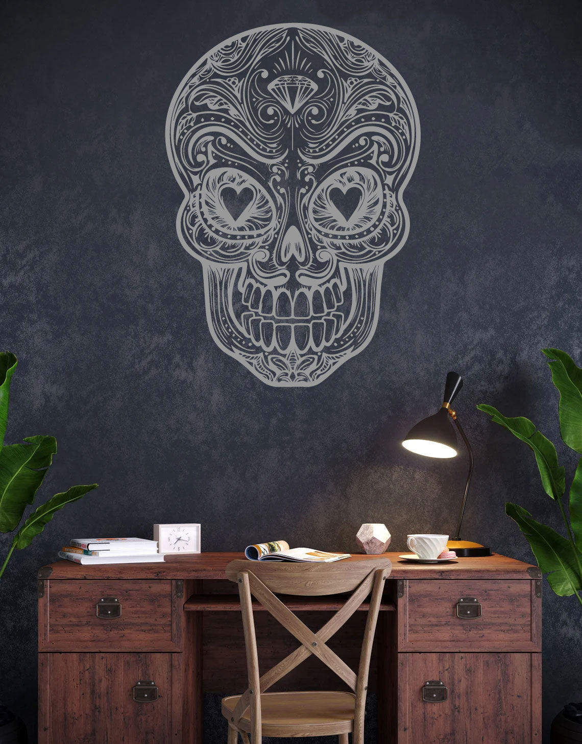 Sugar Skull Vinyl Wall Decal