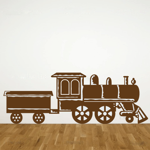 Train Silhouette Vinyl Kid's Room Wall Decal