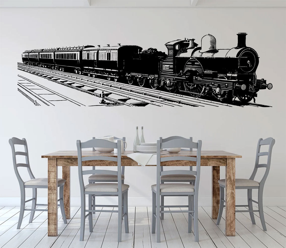 Train Silhouette Vinyl Wall Decal