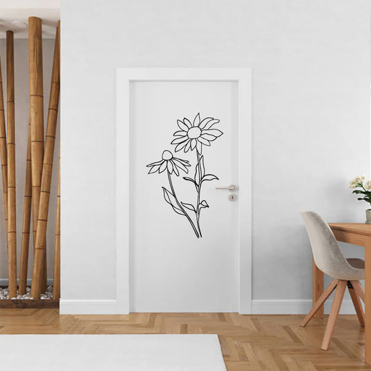 Daisy Wildflowers Vinyl Wall Decal