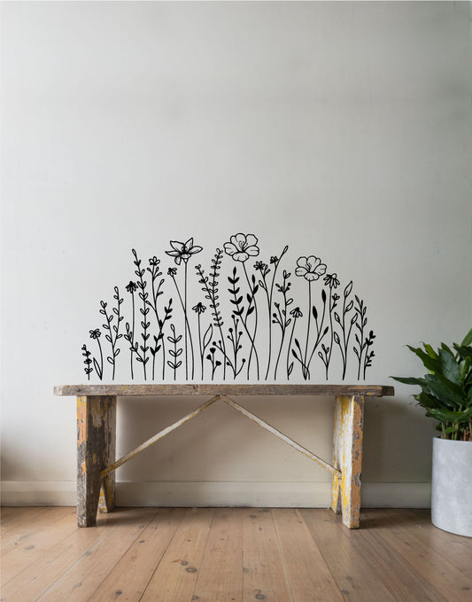 Wildflowers Vinyl Wall Decal