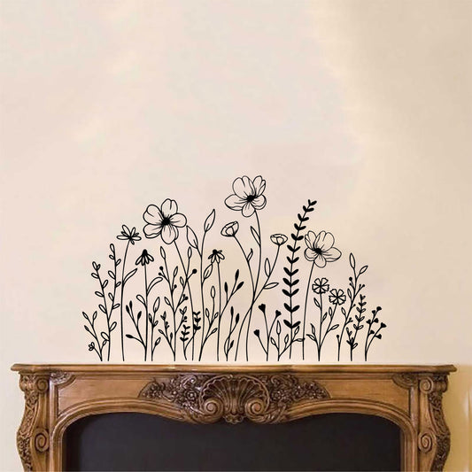 Wildflowers Vinyl Wall Decal