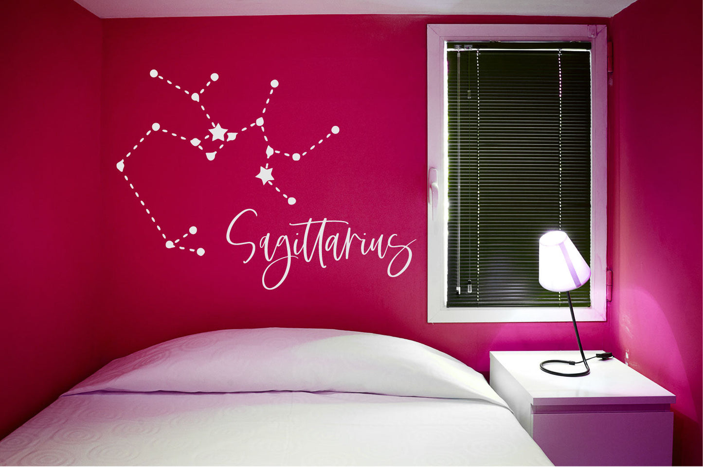 Zodiac Astrology Astronomy Constellation of Stars Sagittarius Sign Symbol Vinyl Home Decor Wall Decal 