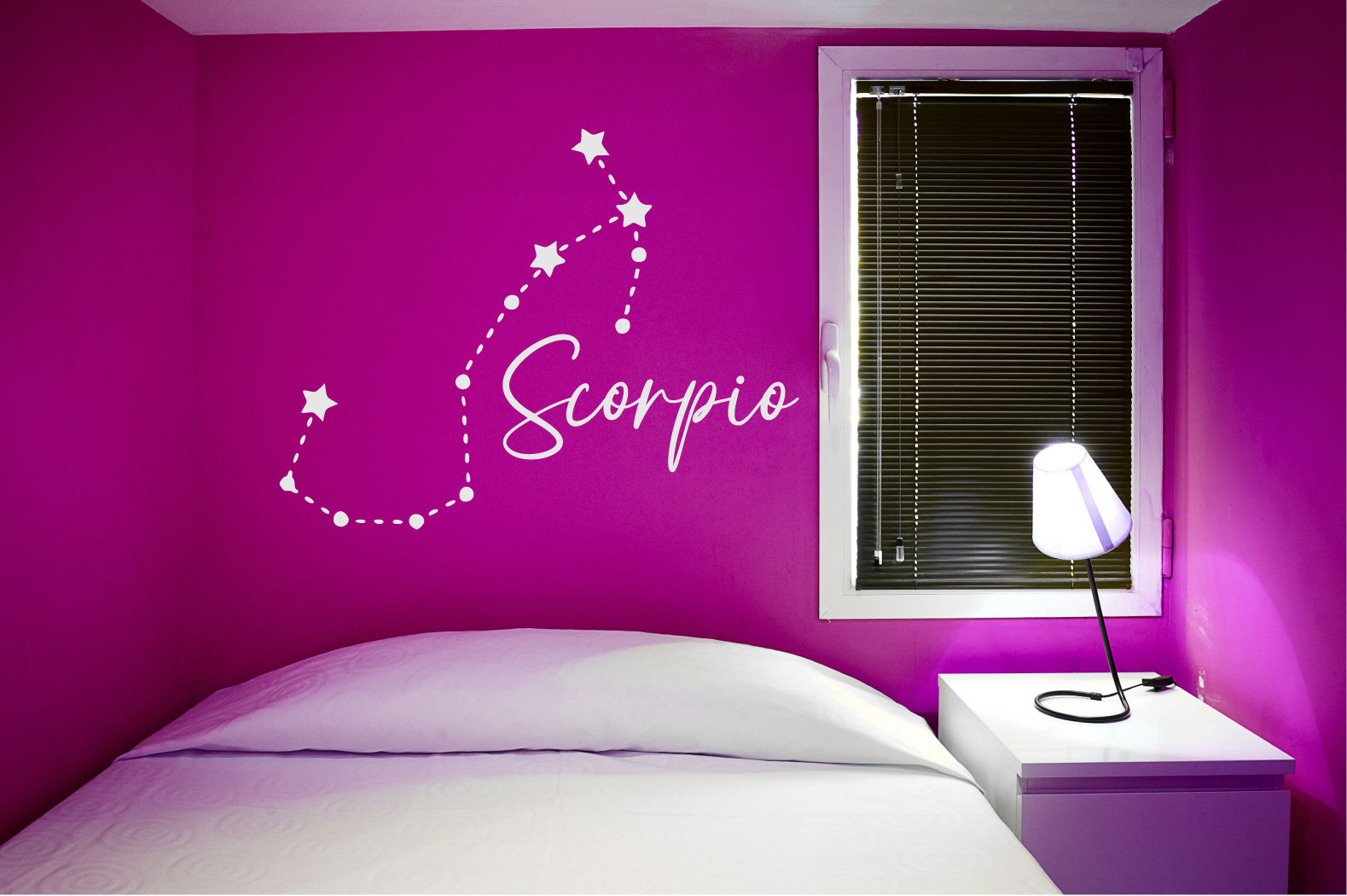 Zodiac Astrology Astronomy Constellation of Stars Scorpio Sign Symbol Vinyl Home Decor Wall Decal 